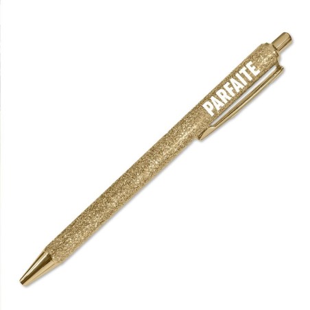 Stylo paillettes doré parfaite