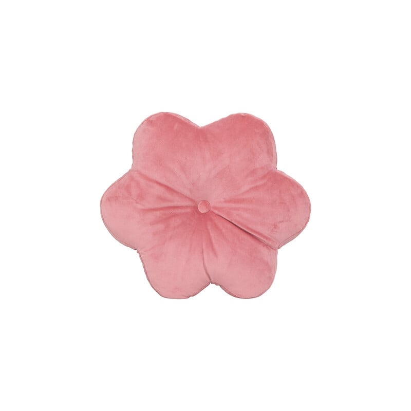 Coussin forme fleur Amelia 38 x 38 cm rose