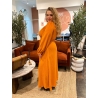 Robe fluide longue Lucie camel curvy