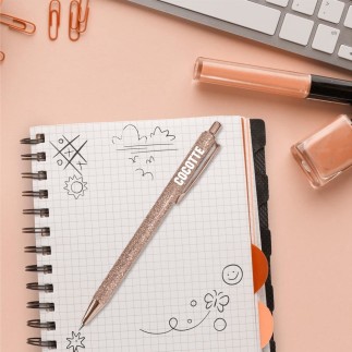 Stylo paillettes GOLD COCOTTE