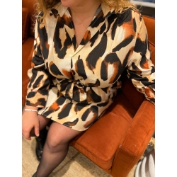 Robe tunique Emeline motif leopard curvy