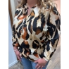 BLOUSE EMELINE MOTIF LEOPARD CURVY