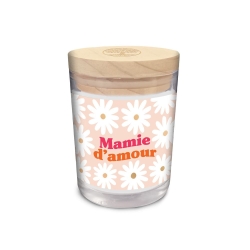 Bougie verre mamie d amour