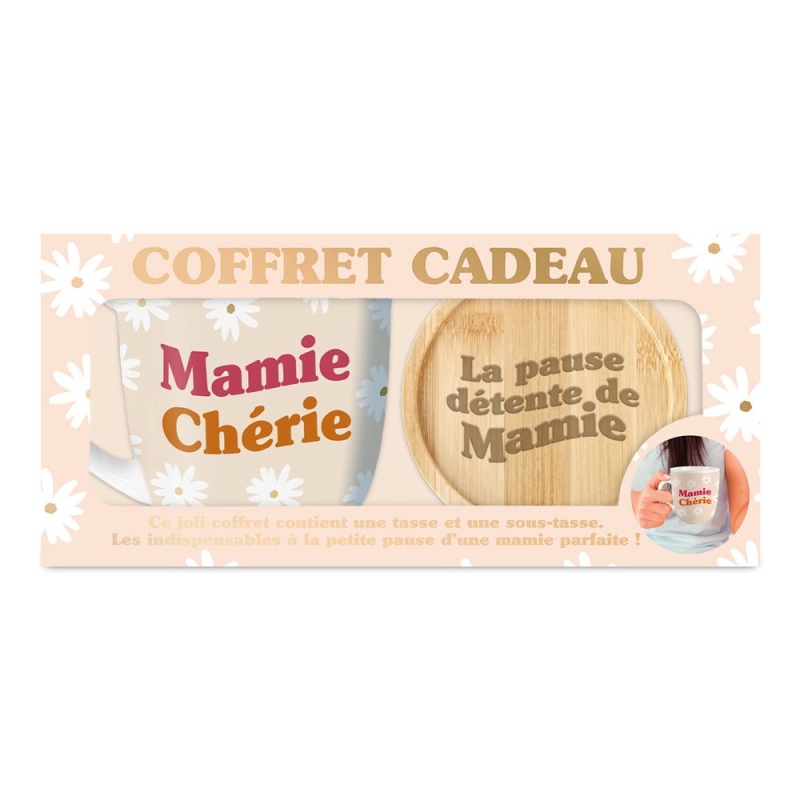 Coffret cadeau tasse mamie