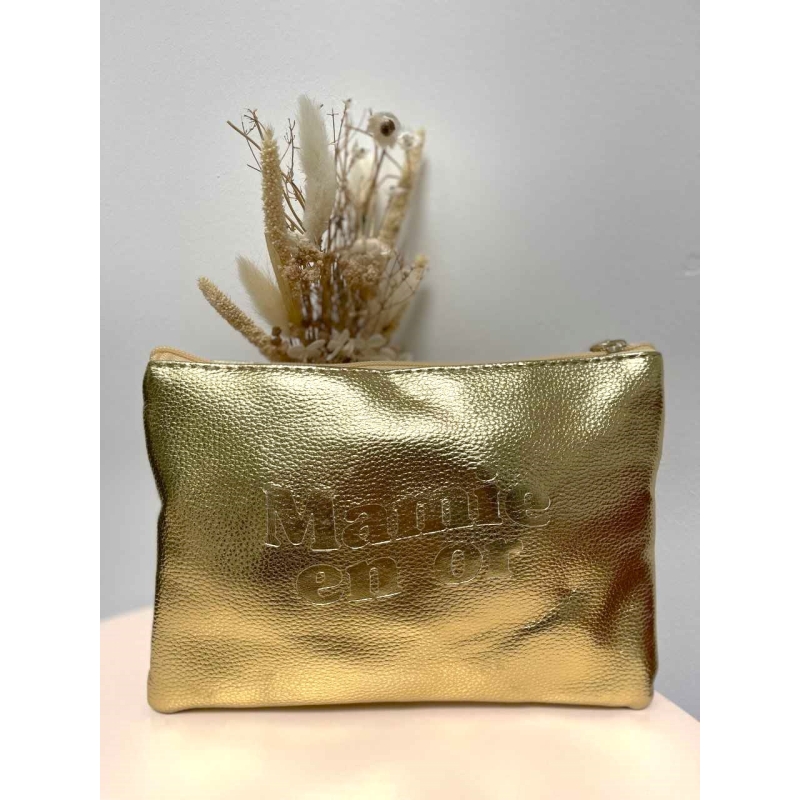 Pochette Métalisée " Mamie en or "