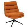 Fauteuil pivotant Harper pied métal ambre