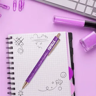 Stylo paillettes VIOLET FOFOLLE
