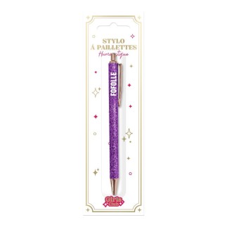 Stylo paillettes VIOLET FOFOLLE