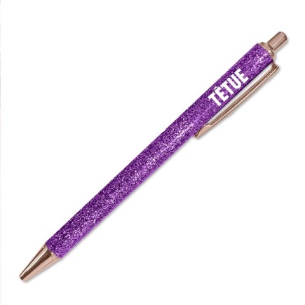 Stylo paillettes VIOLET tetue