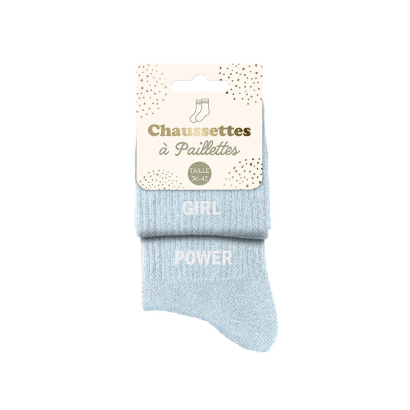 Chaussettes Paillettes Duo Girl Power