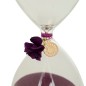 Sablier Belli 20 cm verre violet