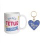 Coffret mug porte cles paillettes tetue Coffret mug porte cles paillettes tetue