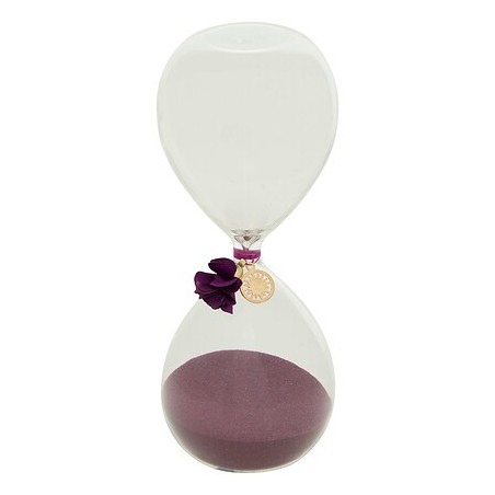 Sablier Belli 20 cm verre violet