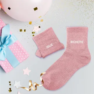 Chaussettes paillettes duo jolie bichette