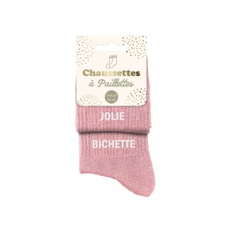 Chaussettes paillettes duo jolie bichette