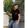 T-shirt Coloré "Amour Pimenté" Noir