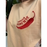 T-shirt Coloré "Amour Pimenté" Orange