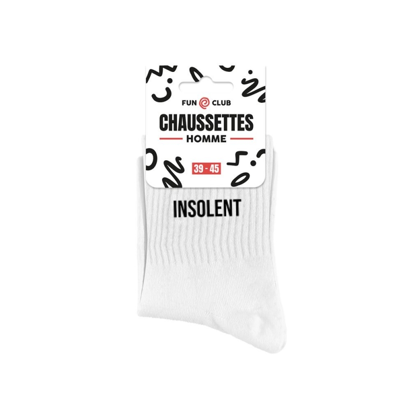Chaussettes blanches insolent