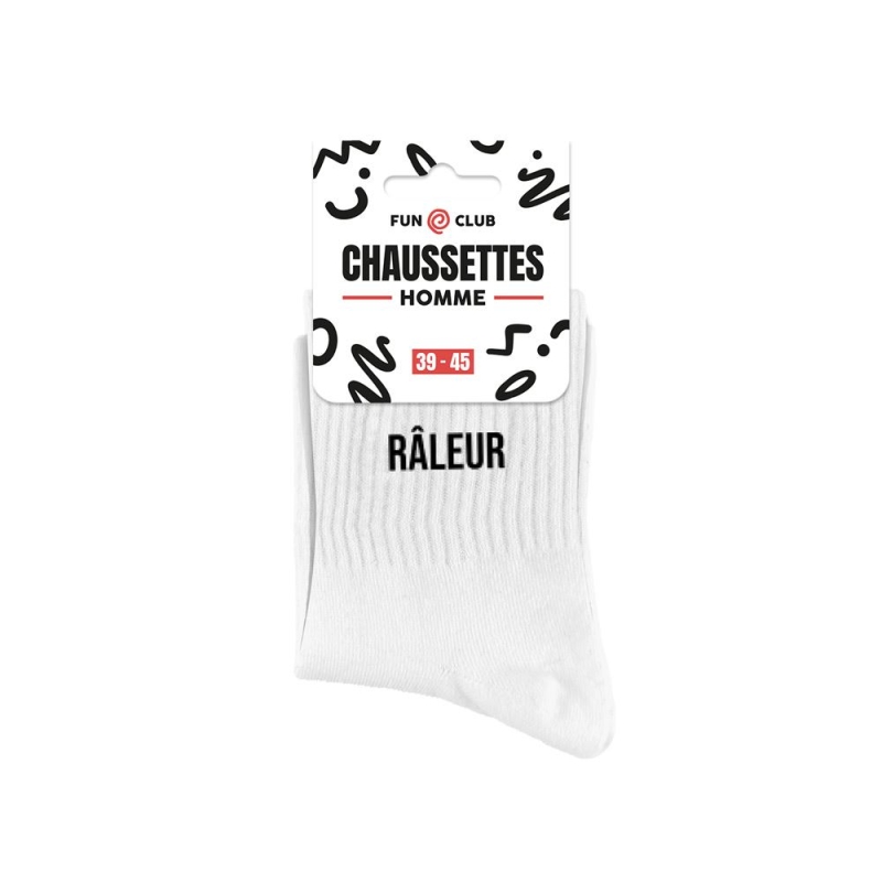 Chaussettes blanches raleur