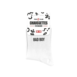 Chaussettes blanches bad boy