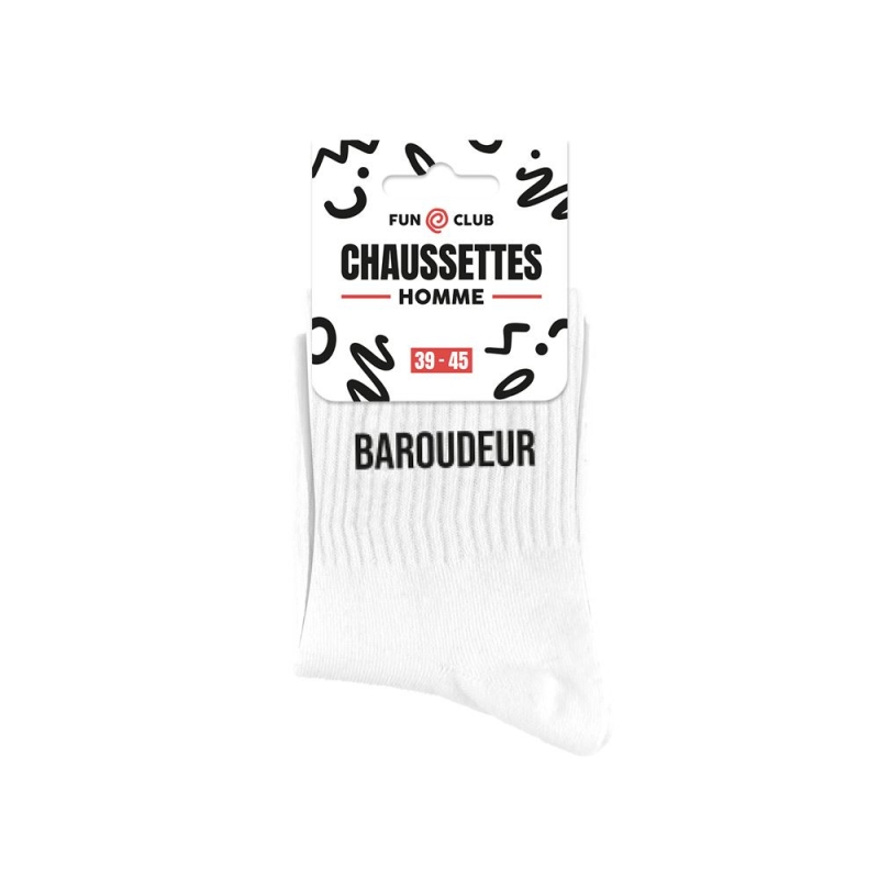 Chaussettes blanches baroudeur