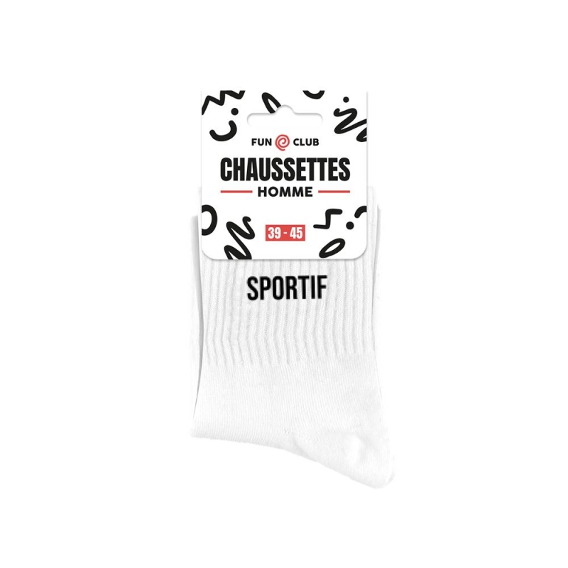 Chaussettes blanches sportif