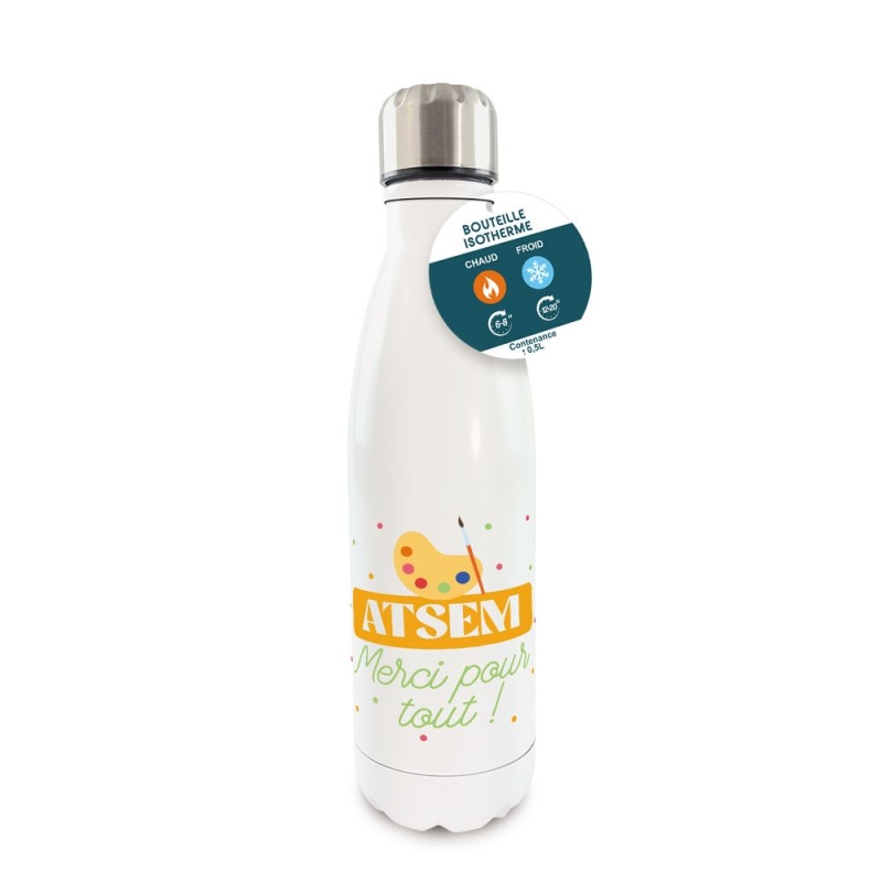 Gourde isotherme atsem merci pour tout