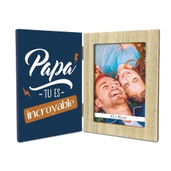 Cadre photo double papa incroyable