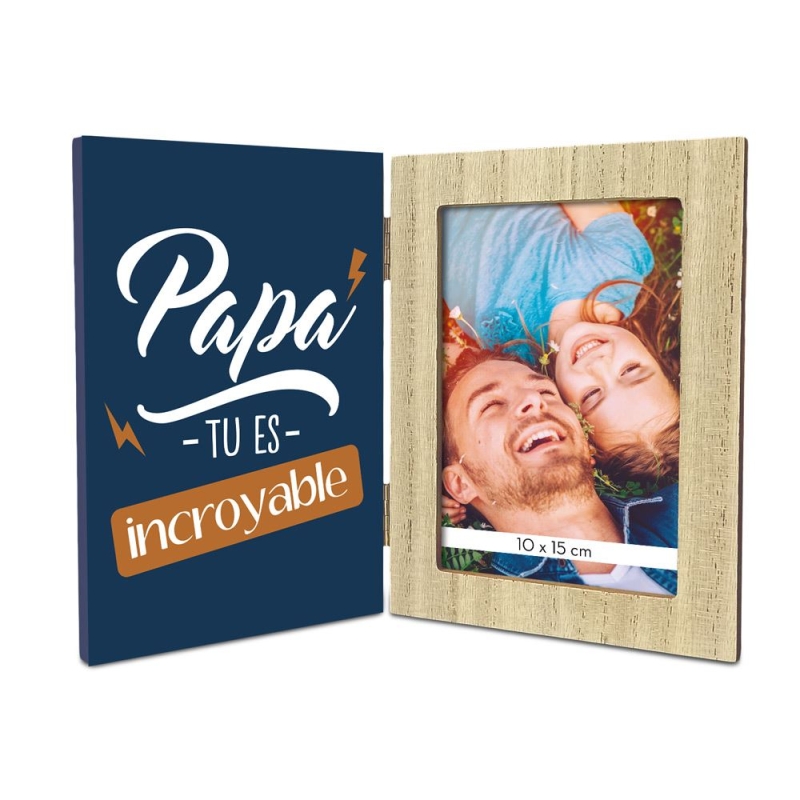 Cadre photo double papa incroyable