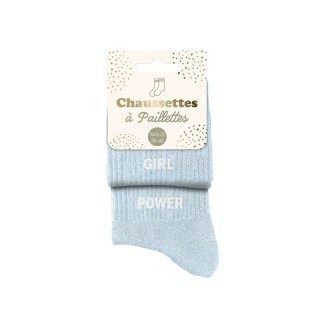 Chaussettes paillettes duo girl power