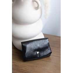 Porte monnaie irisé noir