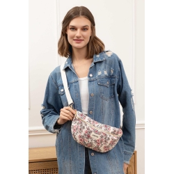 Sac banane imprimé floral Rouge