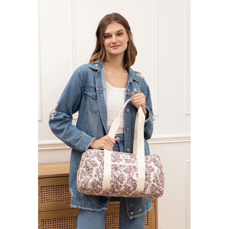 Grand sac rond rouge
