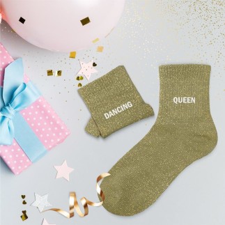 Chaussettes paillettes duo dancing queen