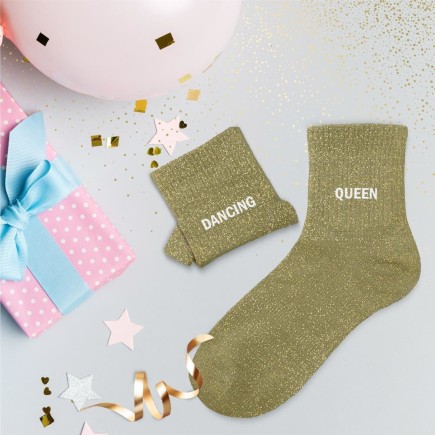 Chaussettes paillettes duo dancing queen