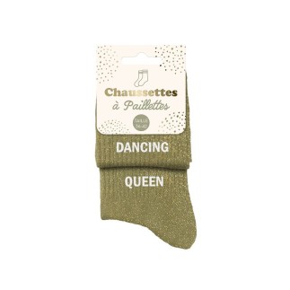 Chaussettes paillettes duo dancing queen