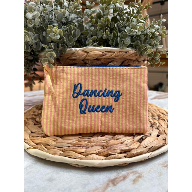 Pochette motif vichy dancing queen