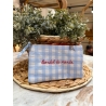 Pochette motif vichy bordel de merde