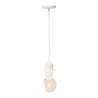 Cordon électrique pour abat-jour long 80 cm métal blanc