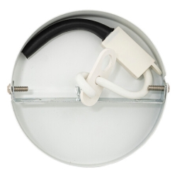 Cordon électrique pour abat-jour long 80 cm métal blanc