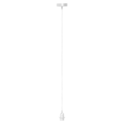 Cordon électrique pour abat-jour long 80 cm métal blanc