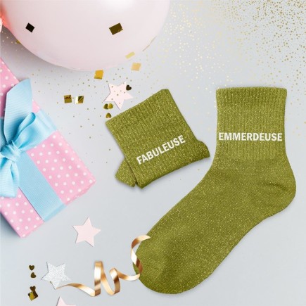 Chaussettes paillettes duo fabuleuse emmerdeuse