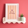 AFFICHE ENCADREE A LA VIE A L'AMOUR CHERI 30X40CM