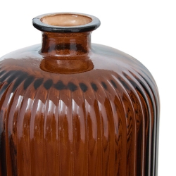 Vase verre recyclé Luz haut 23 cm ambre