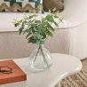 Composition eucalyptus Urice haut 35 cm avec vase verre