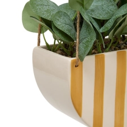 Plante suspendue Chéri haut 27 cm pot céramique JAUNE