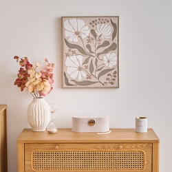 Toile imprimée fleur Esmée 40 x 50 cm