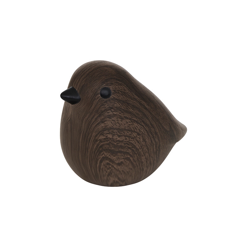 Oiseau céramique Automne haut 12 cm tabac