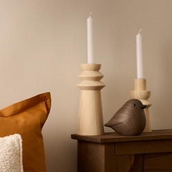 Oiseau céramique Automne haut 12 cm tabac