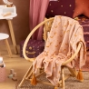 Plaid Bella nomade 75 x 100 cm flanelle rose